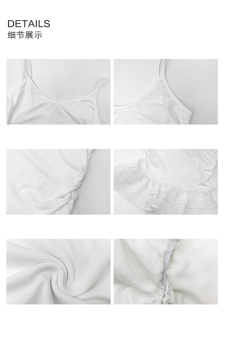 レースフリル キャミソール