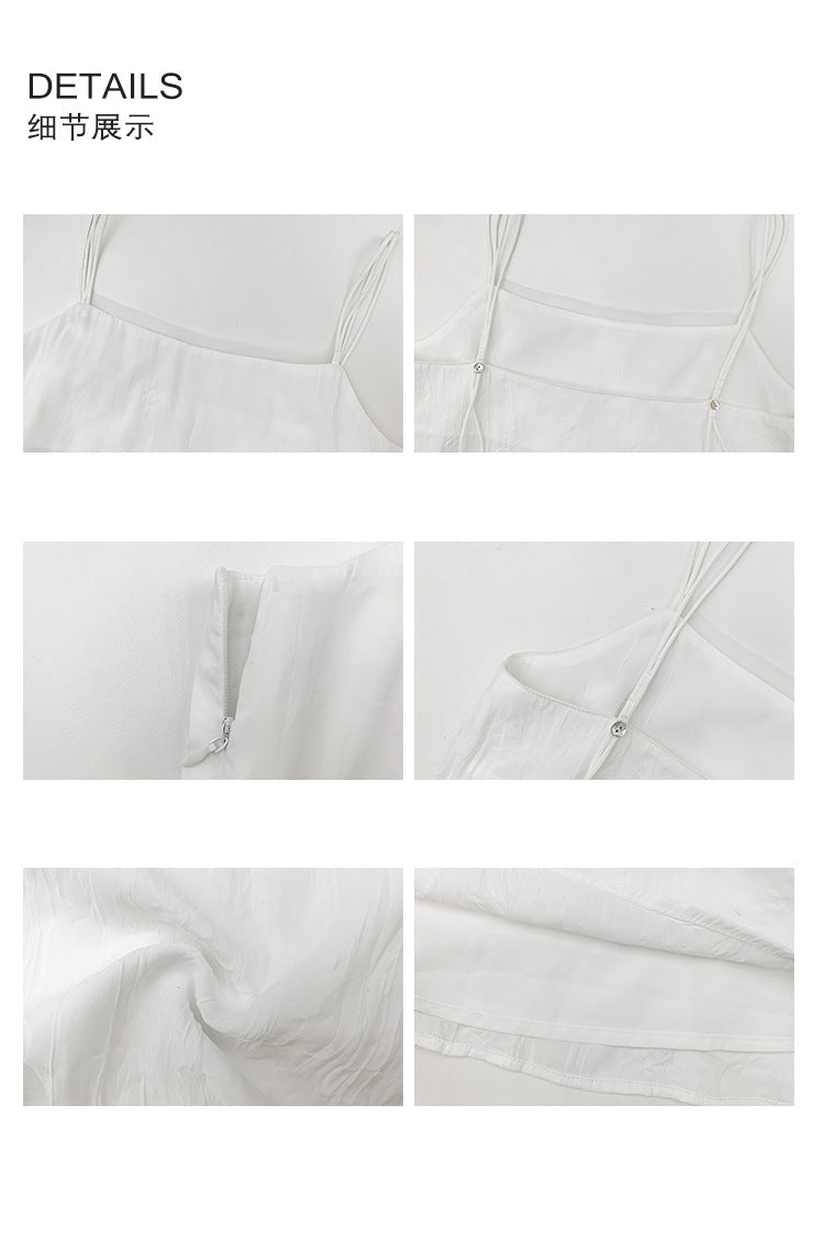 韓国風シンプルキャミワンピー