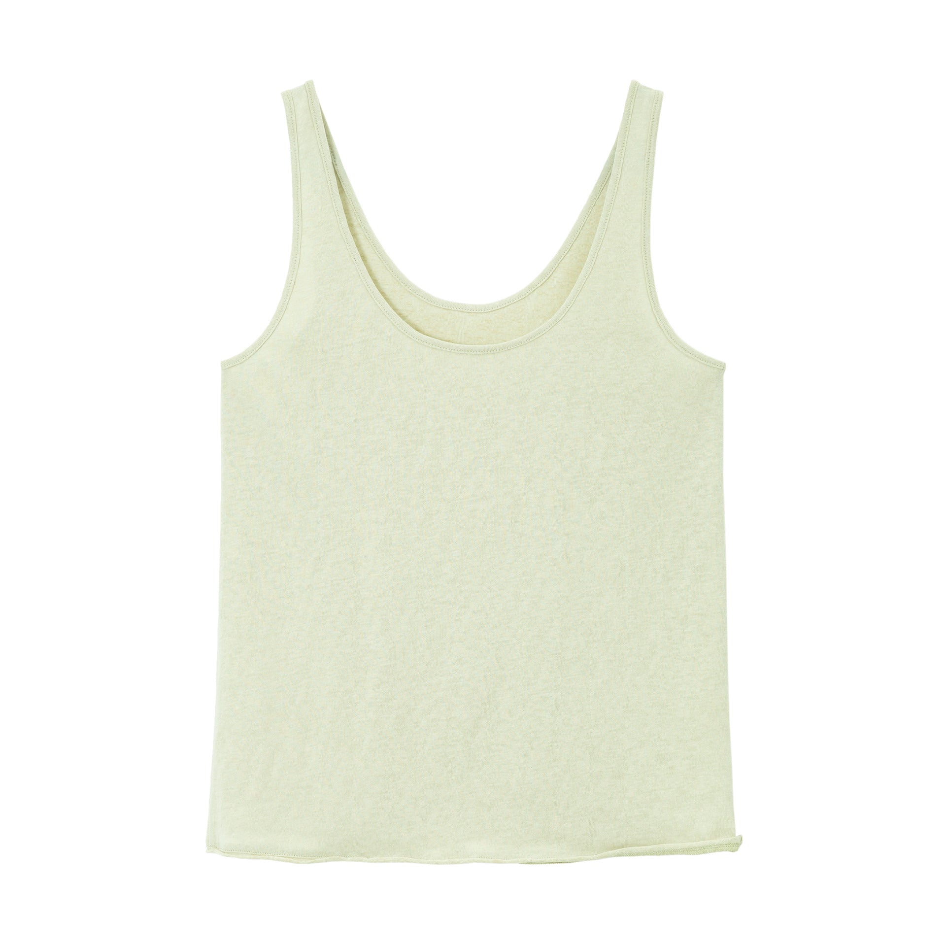 ペーパータッチ Uネック タンクトップ