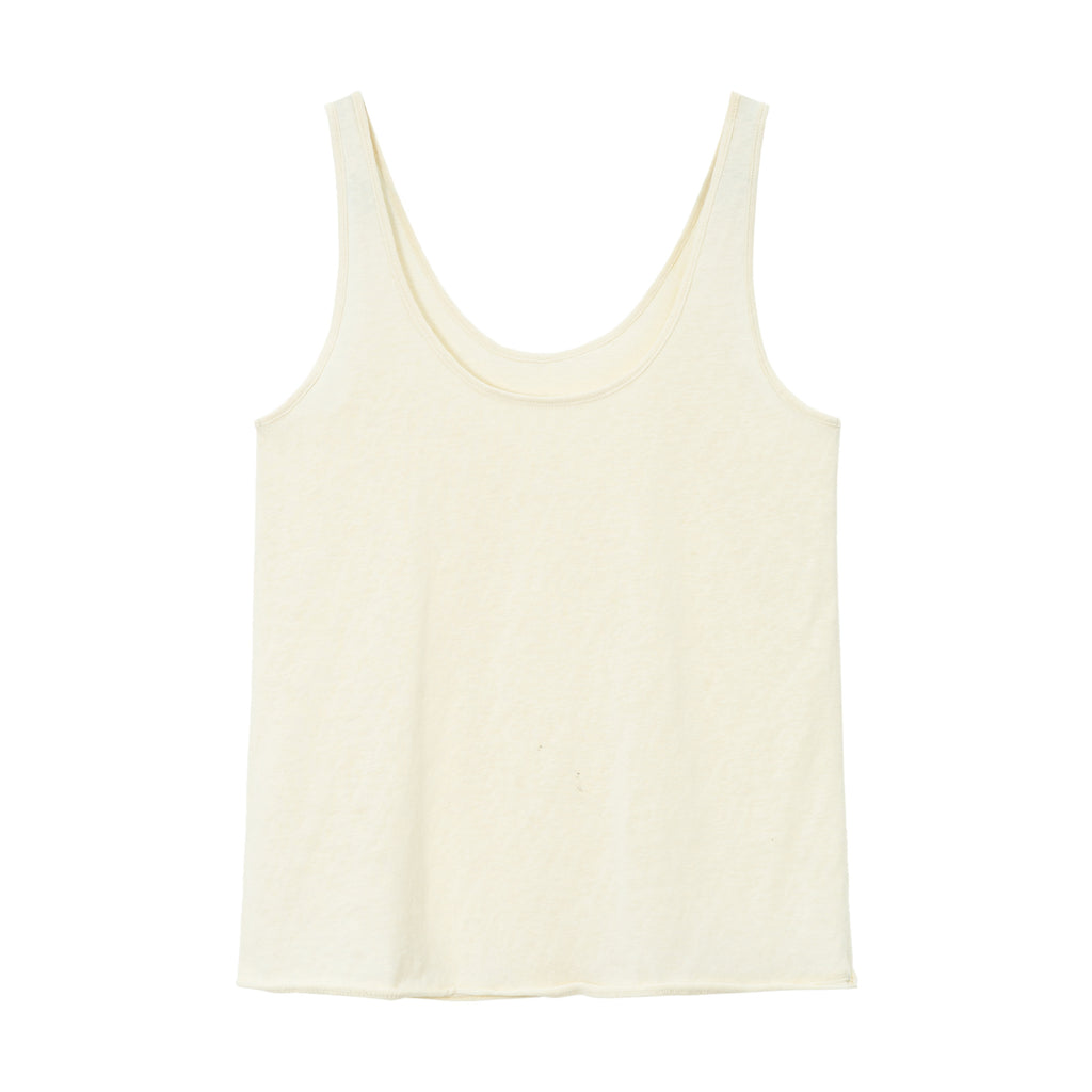ペーパータッチ Uネック タンクトップ