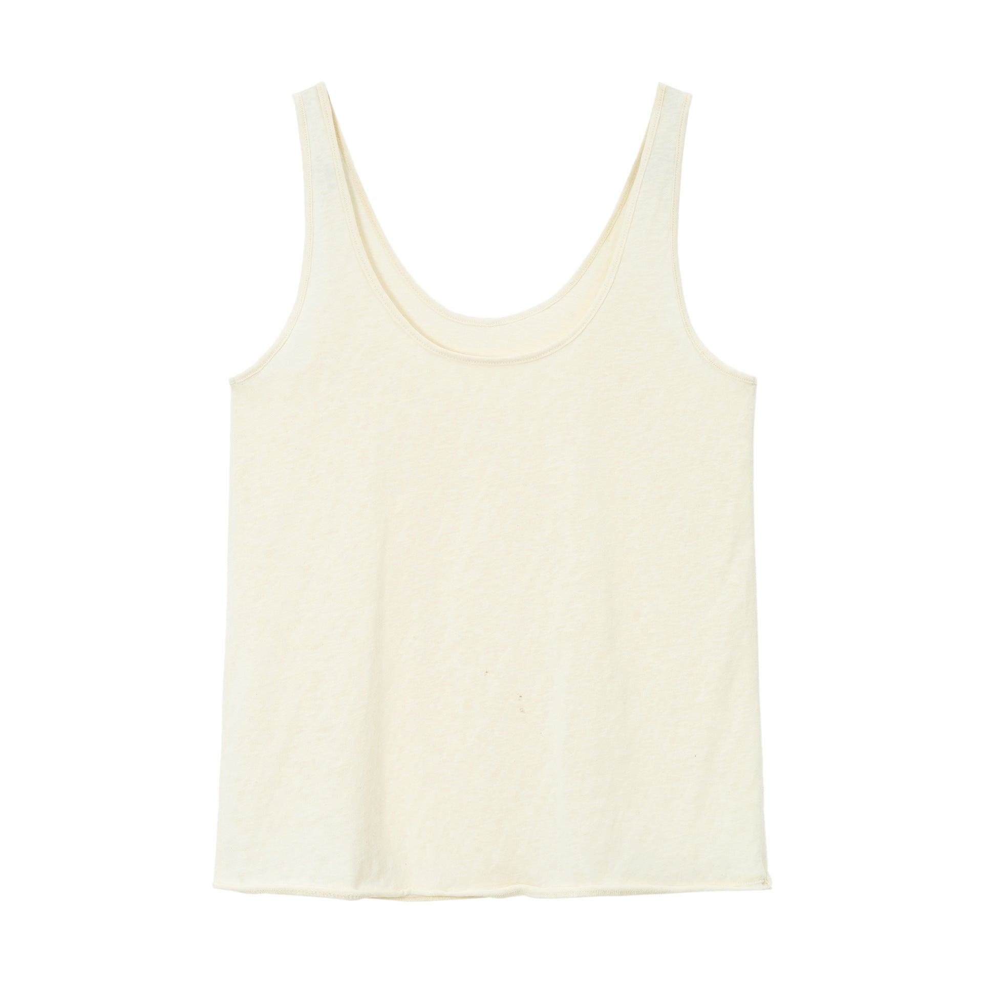 ペーパータッチ Uネック タンクトップ