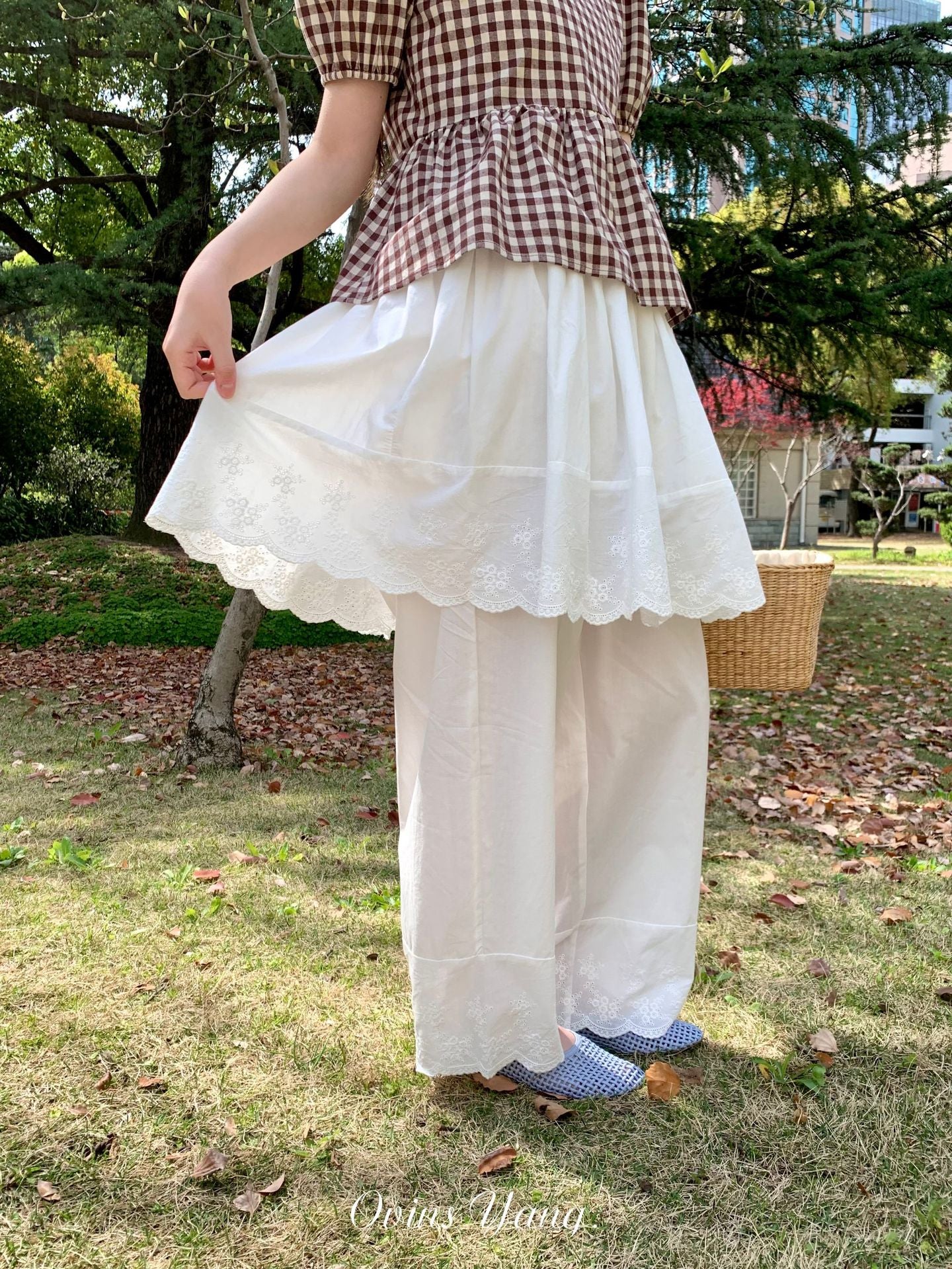 スカートパンツ ストレート