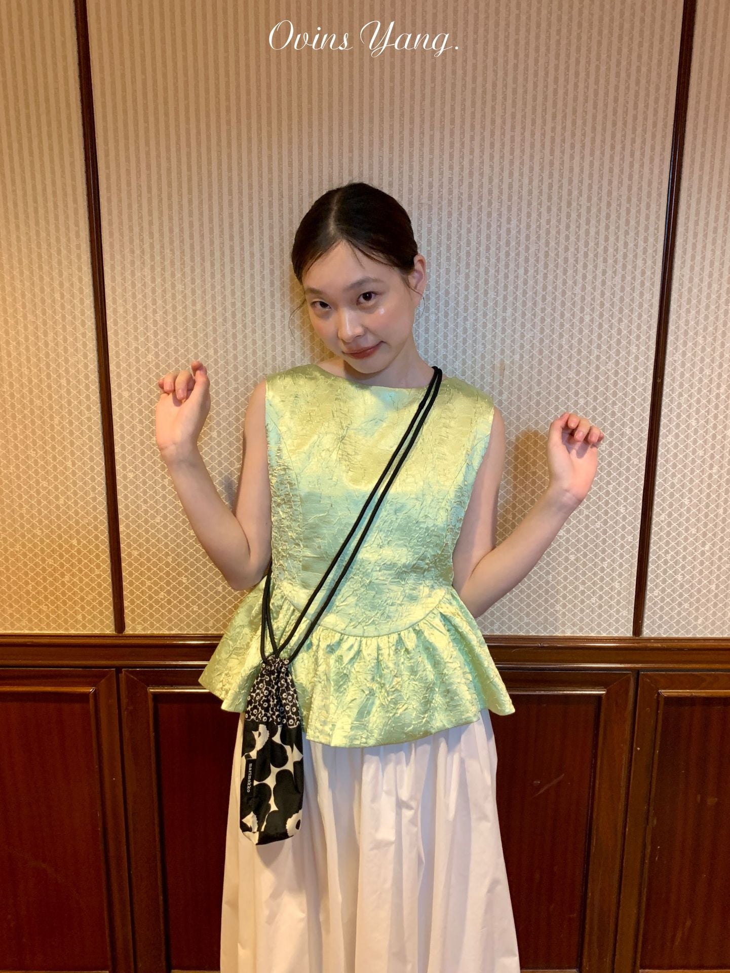 ツイード ノースリーブ トップス